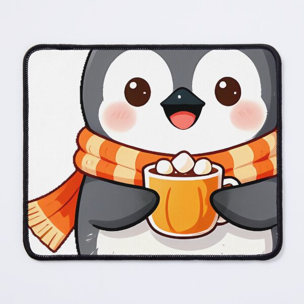 Item preview, Cute Baby Penguin with Pumpkin Spiced Cocoa designed and sold by pumsquare.