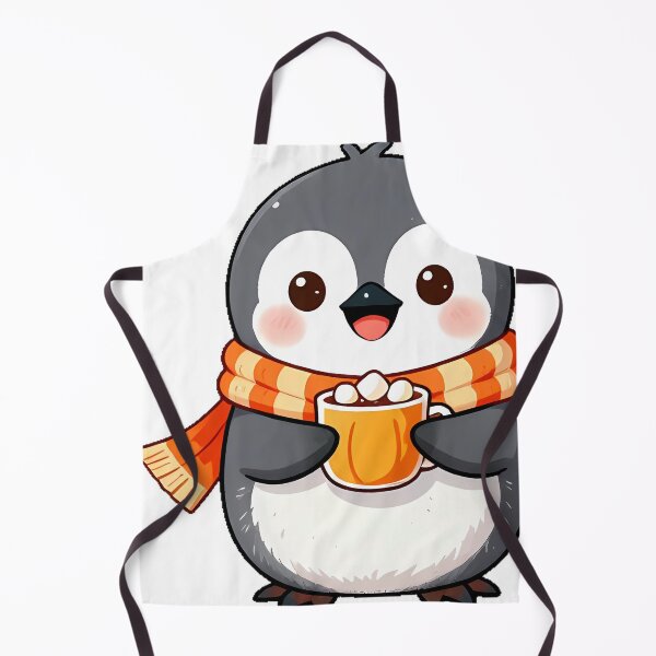 Item preview, Cute Baby Penguin with Pumpkin Spiced Cocoa designed and sold by pumsquare.