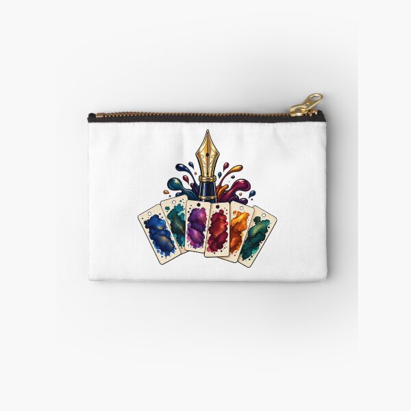 Item preview, Fountain Pen Ink Swatching Gift – Colorful Nib and Ink Swatch Art designed and sold by UrbanCanvvas.