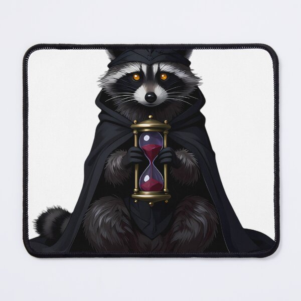 Item preview, Gothic Shadow Raccoon Blood Moon Hourglass designed and sold by IllumeInk.