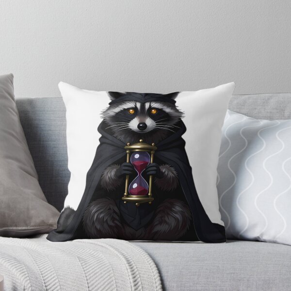 Item preview, Gothic Shadow Raccoon Blood Moon Hourglass designed and sold by IllumeInk.