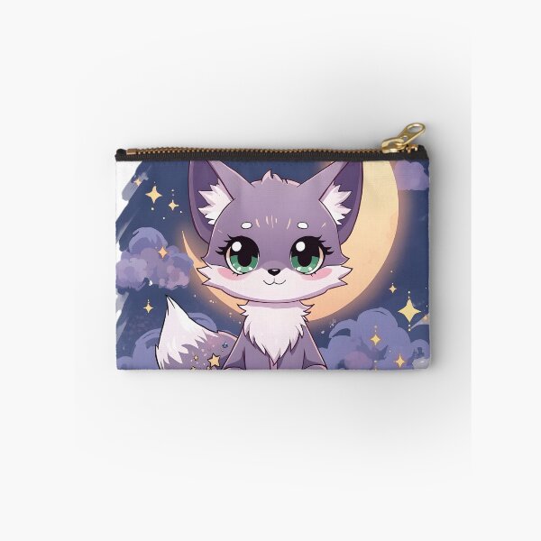 Item preview, Cute Celestial Fox Under Crescent Moon | Kawaii Night Sky Fox designed and sold by dreamz-world.