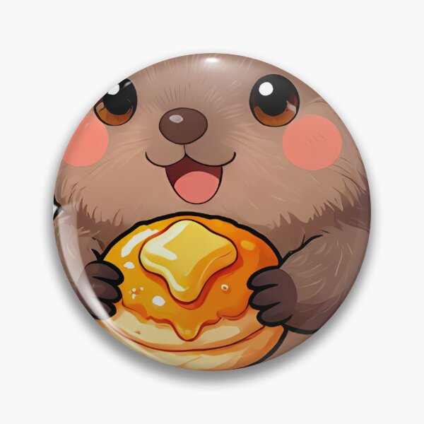 Item preview, Cute Wombat Joey with Pumpkin Spice Crumpet designed and sold by pumsquare.