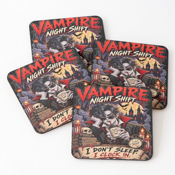 Item preview, Vampire Night Shift – I Don’t Sleep, I Clock In designed and sold by Lumvero.