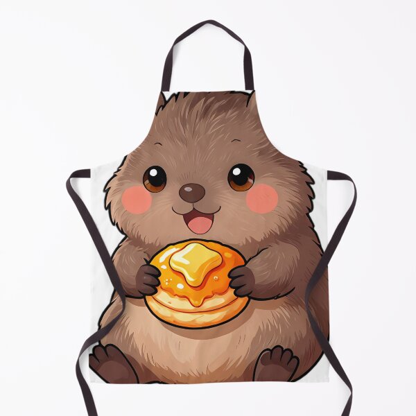 Item preview, Cute Wombat Joey with Pumpkin Spice Crumpet designed and sold by pumsquare.
