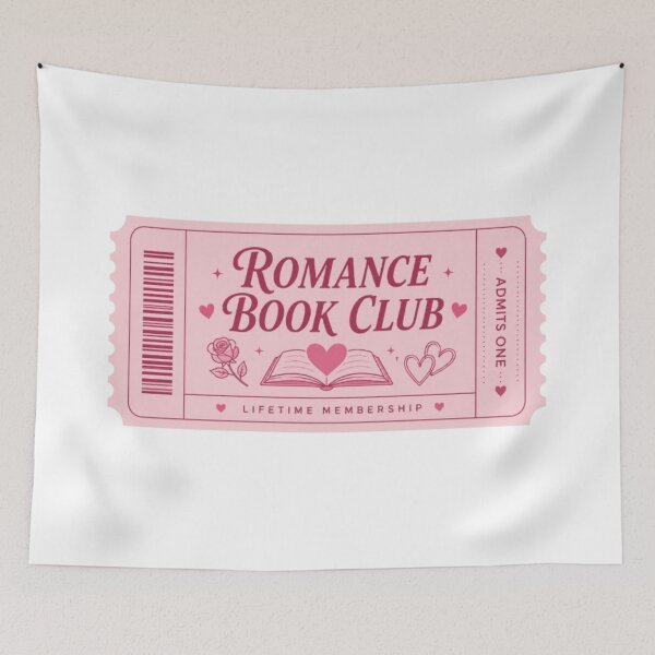 Item preview, Romance Book Club Ticket | Bookish Stickers | Bookish Merch designed and sold by coopercreekco.