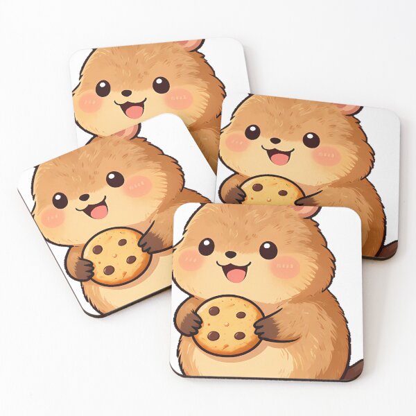 Item preview, Cute Quokka with Pumpkin Spice Cookie designed and sold by pumsquare.