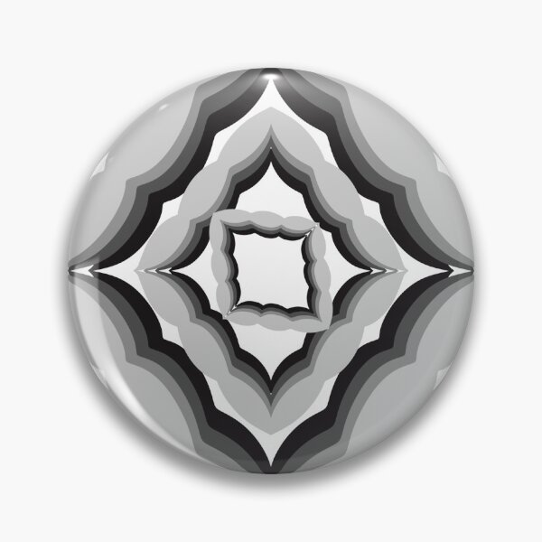 Item preview, Monochrome Tunnel Frame Geometric Pattern designed and sold by PoeticRecipeST.
