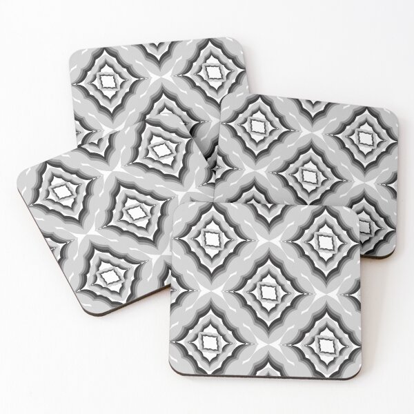 Item preview, Monochrome Tunnel Frame Geometric Pattern designed and sold by PoeticRecipeST.