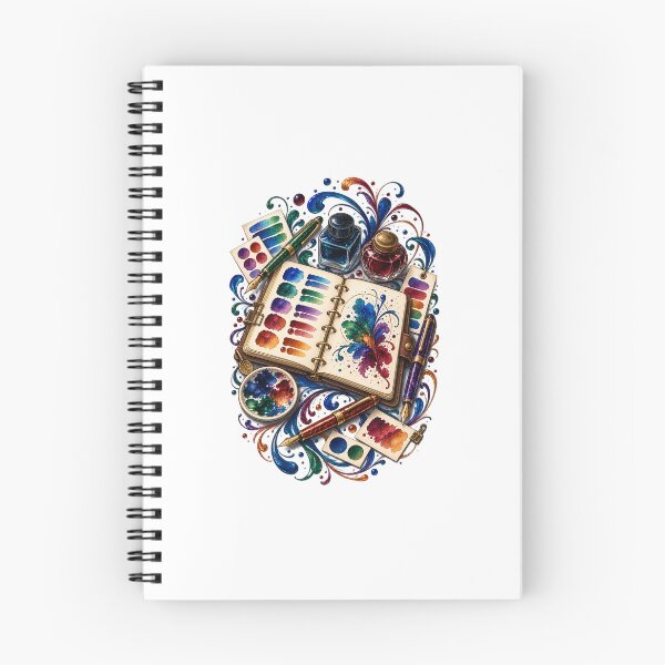Item preview, Fountain Pen Ink Journal Gift – Decorative Swatch Collection Art designed and sold by UrbanCanvvas.