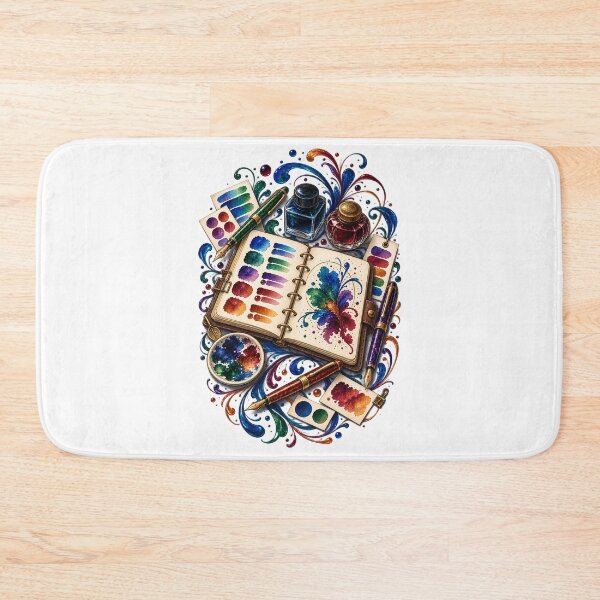 Item preview, Fountain Pen Ink Journal Gift – Decorative Swatch Collection Art designed and sold by UrbanCanvvas.