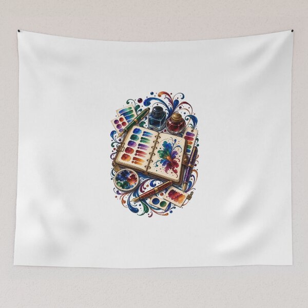 Item preview, Fountain Pen Ink Journal Gift – Decorative Swatch Collection Art designed and sold by UrbanCanvvas.
