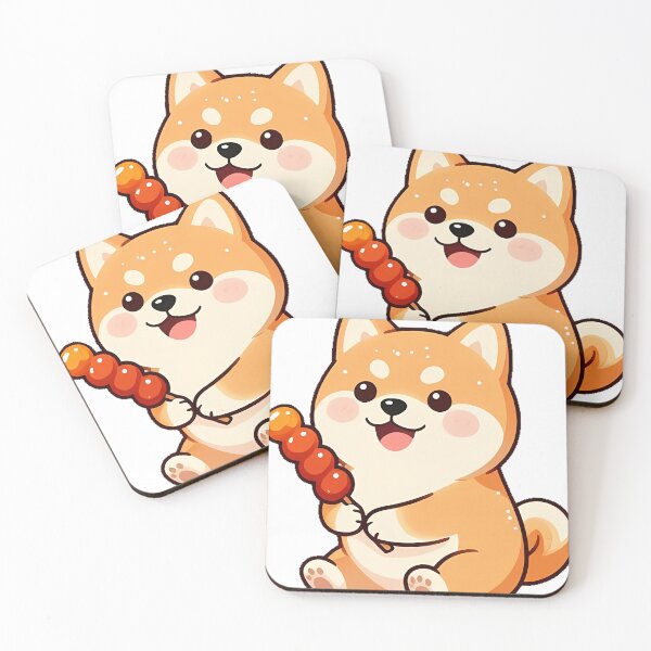 Item preview, Cute Shiba Inu Puppy with Pumpkin Spice Dango designed and sold by pumsquare.
