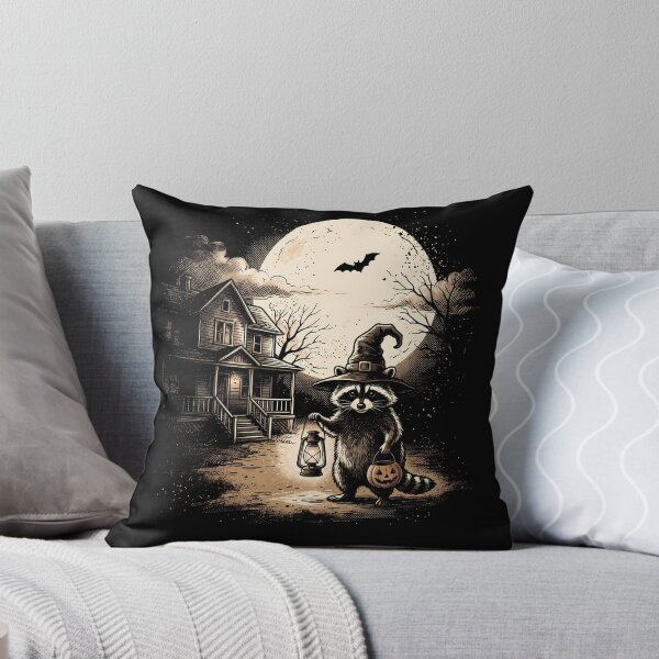 Item preview, Cute Ghost Halloween Shirt With Raccoon for Horror Fans  designed and sold by MalwasBasket.