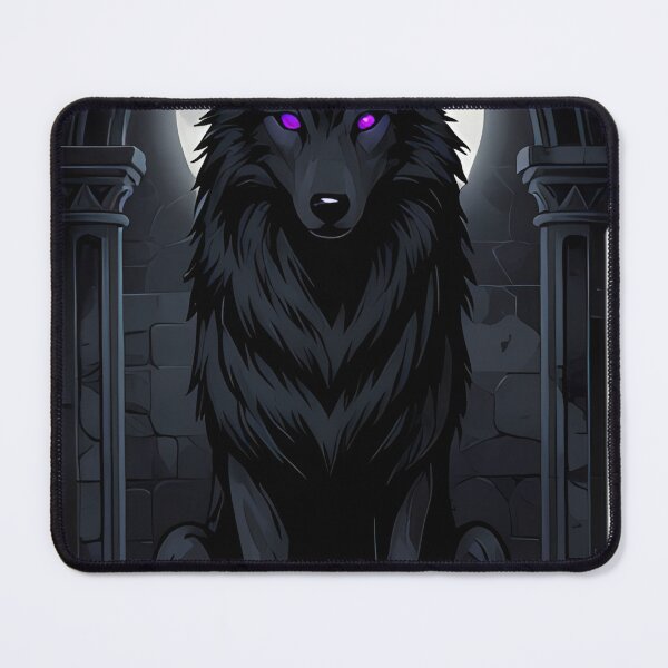 Item preview, Gothic Black Wolf Triple Moon Arcane Gate designed and sold by IllumeInk.