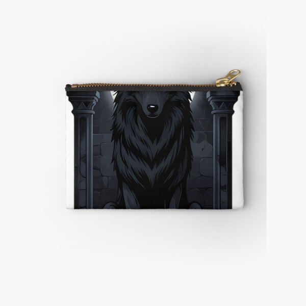 Item preview, Gothic Black Wolf Triple Moon Arcane Gate designed and sold by IllumeInk.