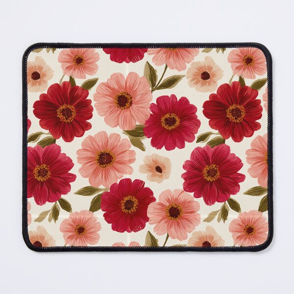 Item preview, Fresh Zinnia Flower  - Botanical Garden Pattern - Valentine Gifts For wife designed and sold by RoyalStarsPatts.