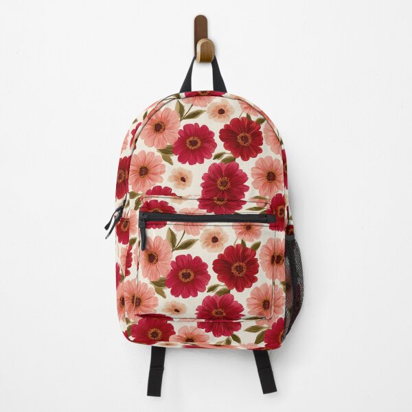 Item preview, Fresh Zinnia Flower  - Botanical Garden Pattern - Valentine Gifts For wife designed and sold by RoyalStarsPatts.