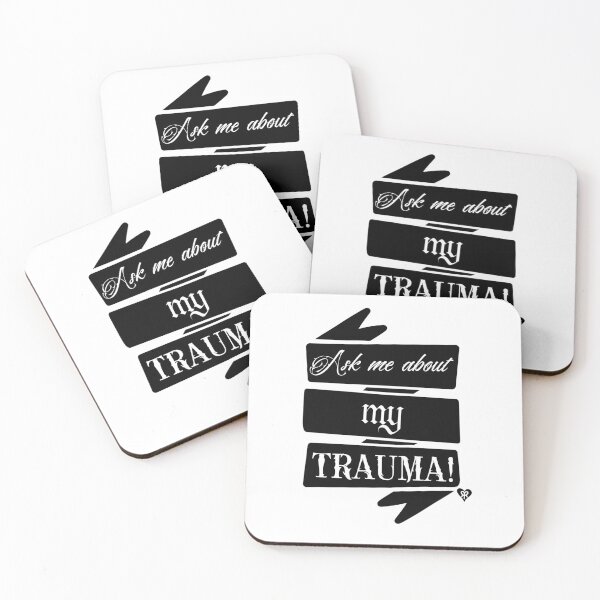 Item preview, Ask me about my trauma designed and sold by Knittyruby.