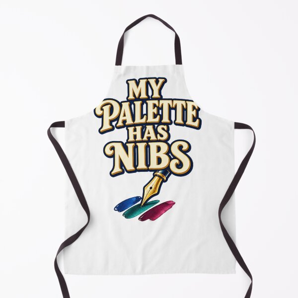Item preview, Funny Fountain Pen Gift – My Palette Has Nibs Ink Swatching Pun designed and sold by UrbanCanvvas.
