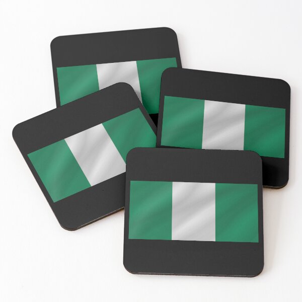 Item preview, Nigerian Flag Wave Nigerian Pride Design designed and sold by YAZ.