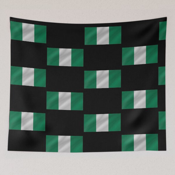 Item preview, Nigerian Flag Wave Nigerian Pride Design designed and sold by yazdogs.