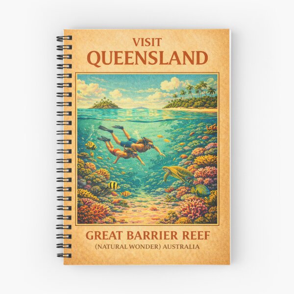 Item preview,  Queensland Great Barrier Reef Vintage Travel Poster  designed and sold by Eclipse 3699.