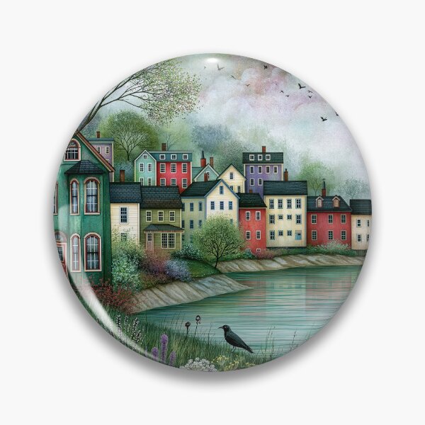 Item preview, Dreamy Coastal Village at Dusk designed and sold by Blue Horse Photo Magic.
