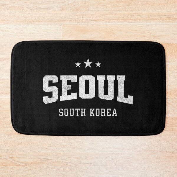 Item preview, Seoul South Korea Vintage Varsity Distressed Retro College Travel Design designed and sold by NiceTeeClub.