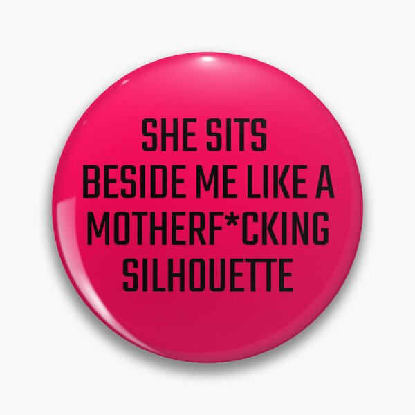 Item preview, She Sits Beside Me Like A Silhouette Black Typography designed and sold by eMKa82.