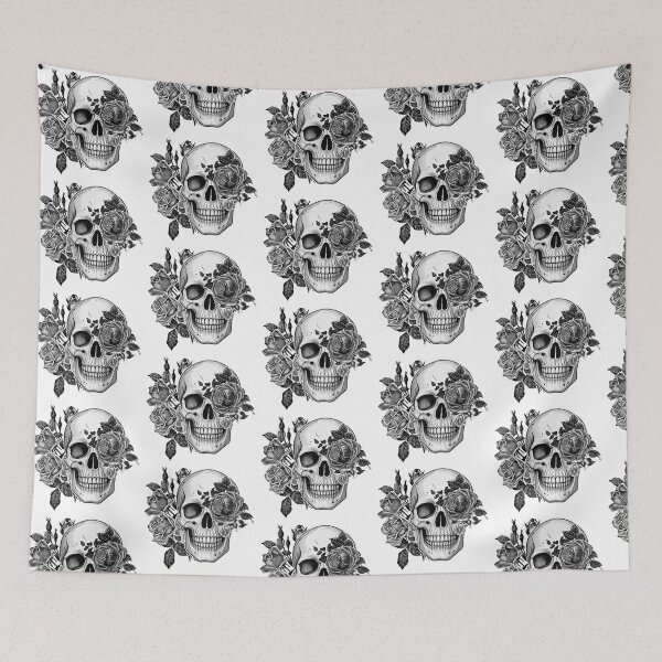 Item preview, Gothic Skull with Roses designed and sold by EniShiju.