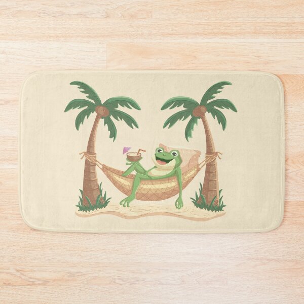 Item preview, Relaxing Frog Tropical Summer Vacation Holiday designed and sold by Xatutik.art.