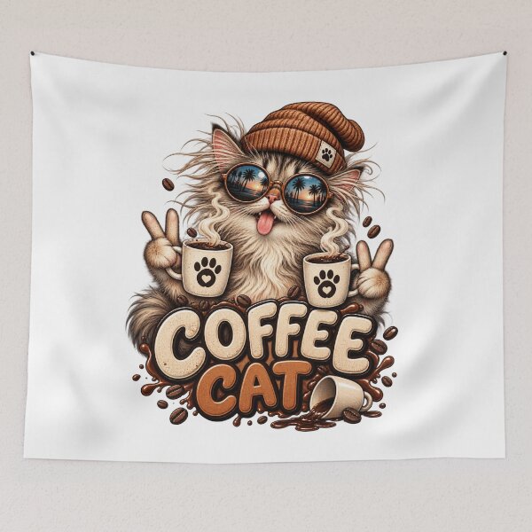 Item preview, Coffee Cat Caffeine Lover designed and sold by Kimberly Palmer.