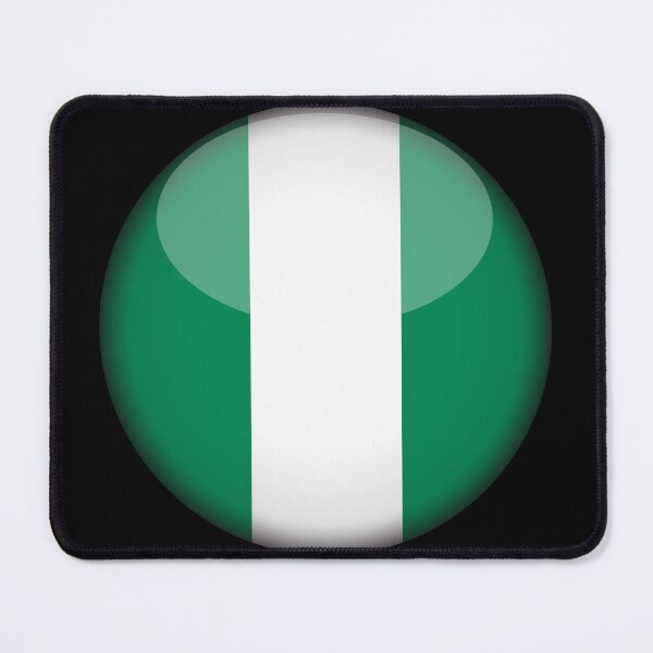 Item preview, Nigerian 3D Round Flag Nigerian Pride Design designed and sold by YAZ.