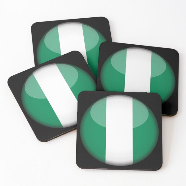 Item preview, Nigerian 3D Round Flag Nigerian Pride Design designed and sold by YAZ.