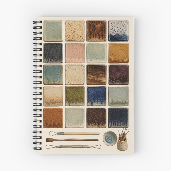Item preview, Pottery Studio Decor – Ceramic Glaze Test Tile Wall Art for Potters designed and sold by astersgraphics.