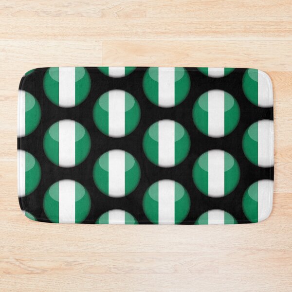 Item preview, Nigerian 3D Round Flag Nigerian Pride Design designed and sold by YAZ.