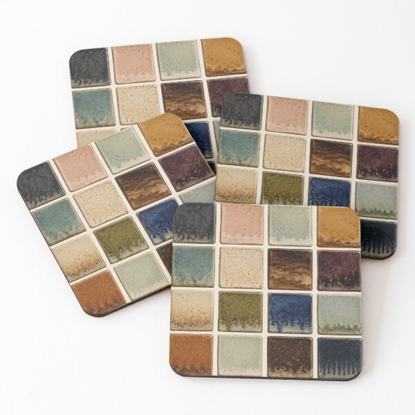 Item preview, Pottery Studio Decor – Ceramic Glaze Test Tile Wall Art for Potters designed and sold by astersgraphics.
