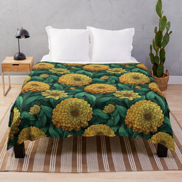 Item preview, Bold Zinnia Print - Hawaiian Flower Pattern - Valentines Gifts designed and sold by RoyalStarsPatts.