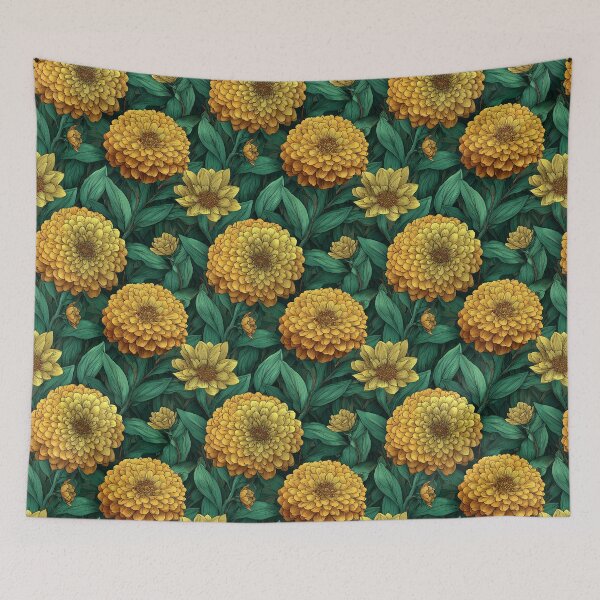 Item preview, Bold Zinnia Print - Hawaiian Flower Pattern - Valentines Gifts designed and sold by RoyalStarsPatts.