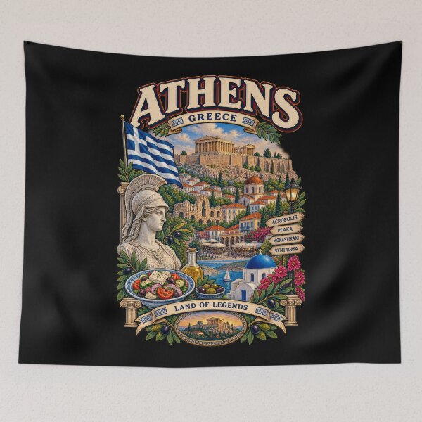 Item preview, Athens Dreams – Land of Legends designed and sold by RockitBaby.