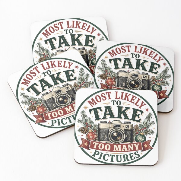 Item preview, Vintage Christmas Photographer Most Likely To Take Too Many Pictures designed and sold by RoyesButler.