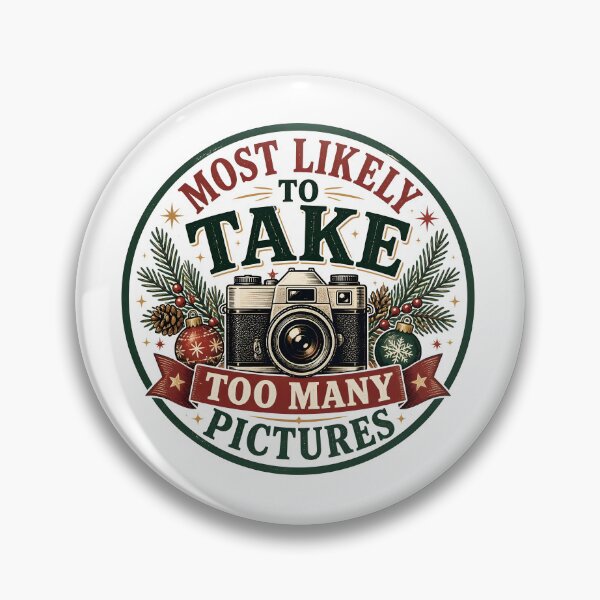 Item preview, Vintage Christmas Photographer Most Likely To Take Too Many Pictures designed and sold by RoyesButler.