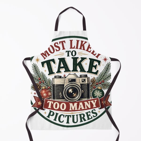 Item preview, Vintage Christmas Photographer Most Likely To Take Too Many Pictures designed and sold by RoyesButler.