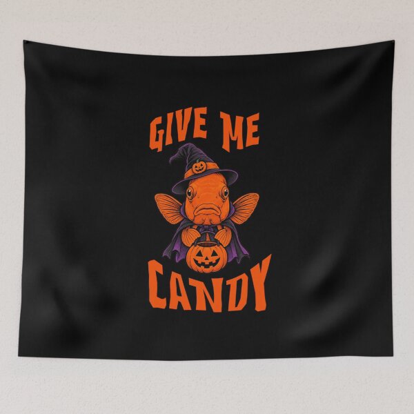 Item preview, Give me candy Fish halloween designed and sold by Konvero.
