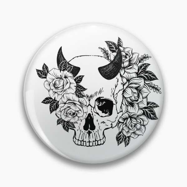 Item preview, Dark Floral Skull designed and sold by EniShiju.