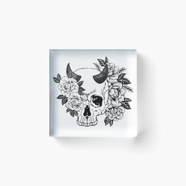 Item preview, Dark Floral Skull designed and sold by EniShiju.