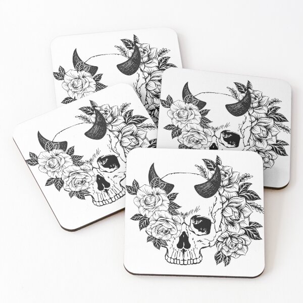 Item preview, Dark Floral Skull designed and sold by EniShiju.