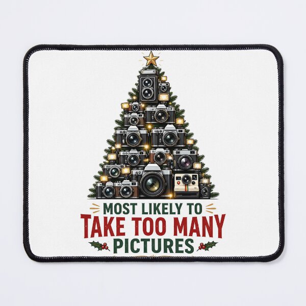 Item preview, Most Likely To Take Too Many Pictures Camera Christmas Tree designed and sold by RoyesButler.