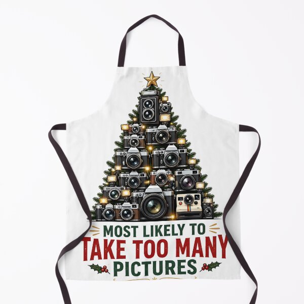Item preview, Most Likely To Take Too Many Pictures Camera Christmas Tree designed and sold by RoyesButler.